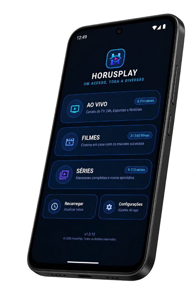 HorusPlay APP no Smartphone Android